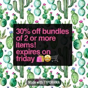 30% OFF BUNDLES!